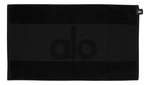 Alo Yoga Toalla Keep It Cool Gym 100% Algodón Absorbente Negro Keep It Cool Gym