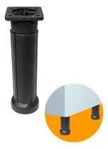 Comprar Pé Regulável Cor Preto 13,8cm Para Móveis Armários Mesas 1un