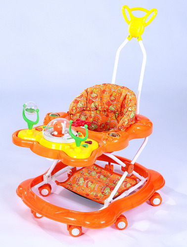 Andador Musical Megaluxo Infantil Laranja Jumbobaby