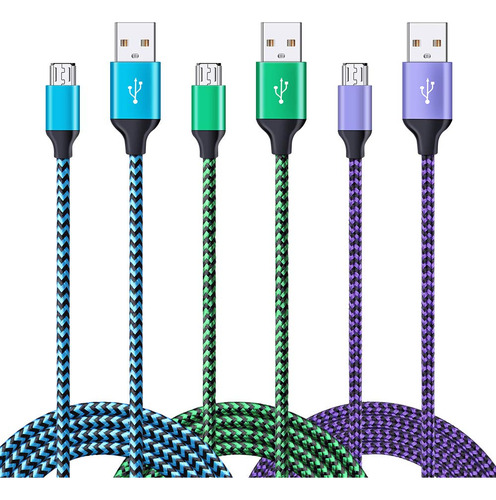 Cable Micro Usb Nailon Trenzado Para Carga Telefono Samsung