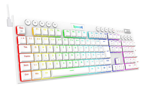 Teclado Mecânico Redragon Horus, Rgb, Switch Brown, Abnt2, B