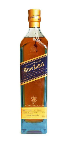 Pack De 4 Whisky Johnnie Walker Blend Blue Label 750 Ml