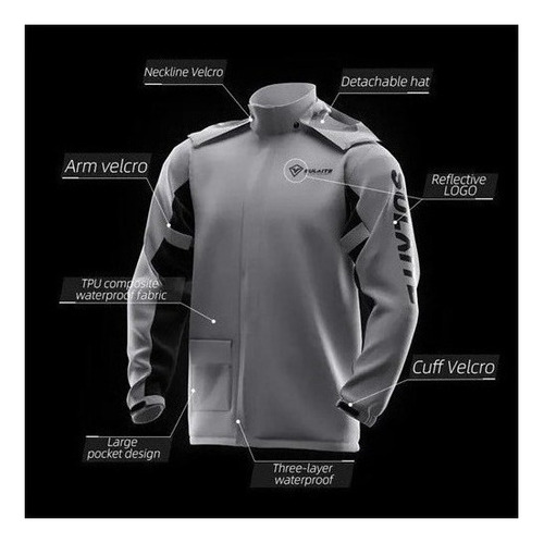 Traje Impermeable De Cuerpo Completo For Motocicleta El