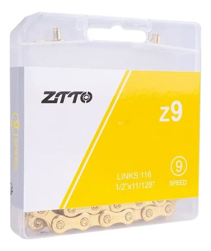 Cadena Ztto Z 9v. S - Gold ( Dorado ) . 116 Eslabones