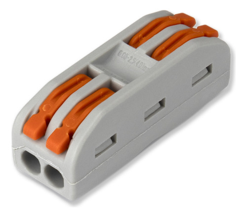 Conector Emenda 2x2 Fios Até 4mm Com 10 Unidades
