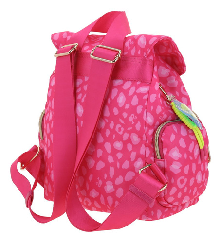 Bolso Tipo Backpack Barbie Gorétt Con Colgante Estrella P25 Rosa Chicle Liso Níquel Rosa Chicle