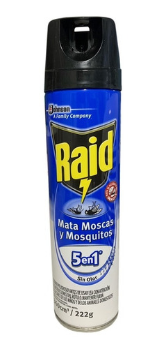 Raid Moscas Y Mosquitos Sin Olor (azul) X 360 Cm3 X Un.