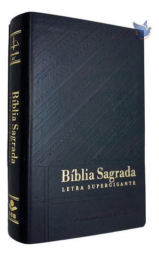 Bíblia Sagrada Letra Supergigante Arc Índice Lateral Preta