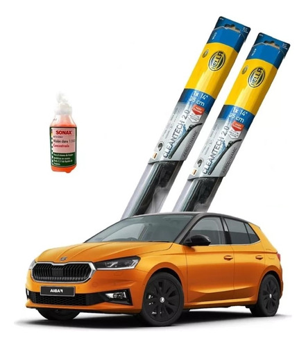 Kit Plumillas Limpiaparabrisas Hella 24 Y 16 Skoda Fabia