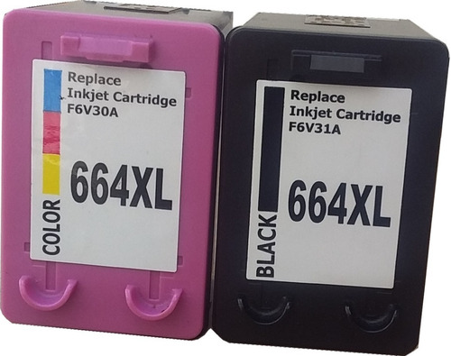 Combo Cartuchos Tinta Remanufactura Compatibles Con Hp 664xl (Reacondicionado)