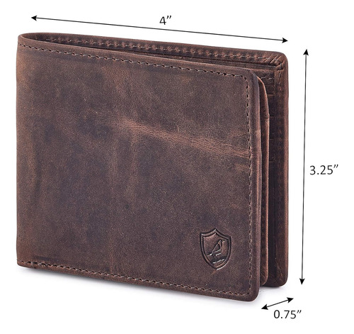 Cochoa Billetera Para Hombre Rfid Blocking Bifold De Cuer...
