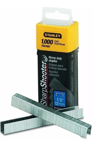 Grapas Stanley  12 Mm 1/2 Para Modelos Stanley Tr150 Y Tr250