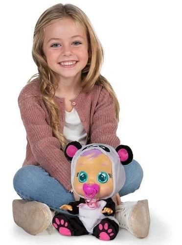 Imagem 7 de 8 de Boneca Cry Babies Pandy Chora De Verdade - Multikids Br1177