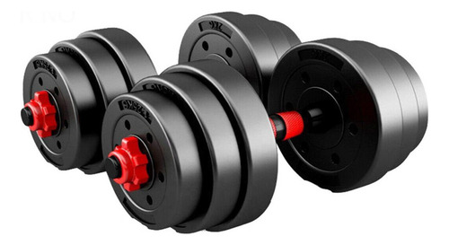 Set De Mancuernas Y Barra 20 Kg 2 En 1