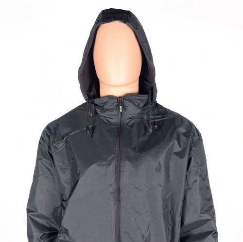 Campera De Nylon Forro Polar Hombre Azul Marino