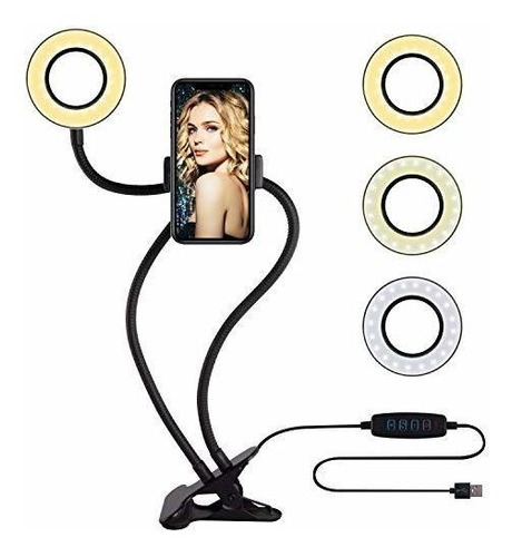 Anillo De Luz Para Selfie Con Soporte Para Teléfono