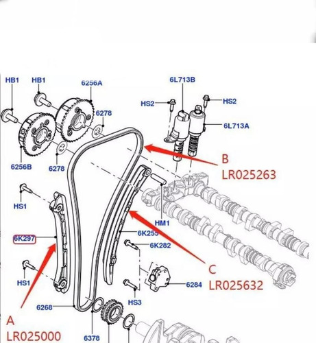 Imagem 8 de 8 de Kit Corrente Land Rover Evoque 2.0 Com Vvt Incluso Genuino