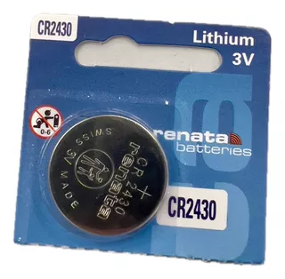 Bateria Renata Cr2430 Lithium 3v 285mah Swiss Made Suíça