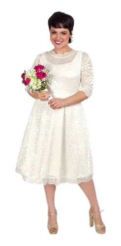 Vestido Matrimonio Civil Gorditas L, Xl, Xxl | Cuotas interés