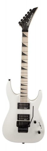 Guitarra eléctrica Jackson JS Series JS32 DKA dinky de álamo snow white brillante con diapasón de arce