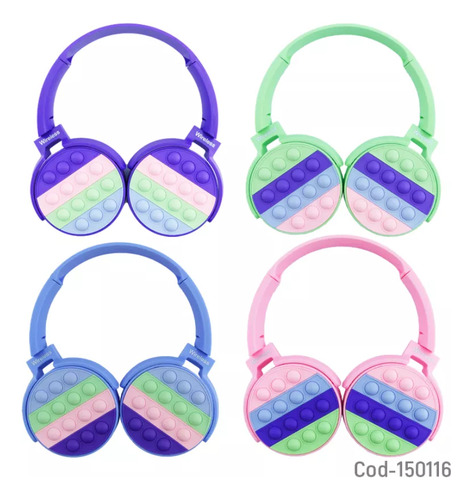 Audifono Para Niños Bluetooth Diseño Pop It
