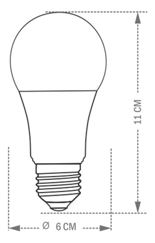 Lâmpada Led Taschibra Tkl 60 Bulbo Cor Branco-frio 9w 127/22 Branco-frio