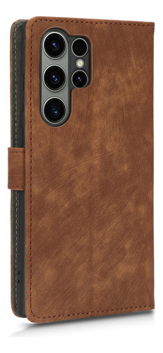 Funda Para Teléfono Samsung Galaxy S23 Ultra Wallet, Funda De Piel Con Tapa, Tarjetero, Soporte Protector De Muñeca