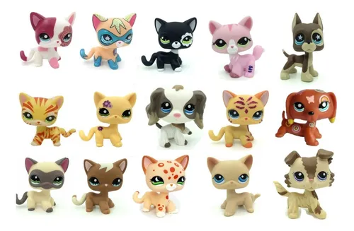comprar Mega Kit 6 Lps Littlest Pet Shop Sortidas Gata E Cachorro