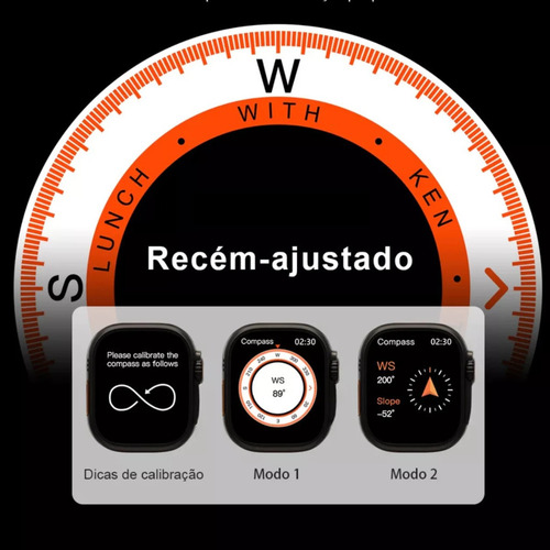 Relógio Smartwatch A10 Mini Com 2 Pulseiras A Prova D'água