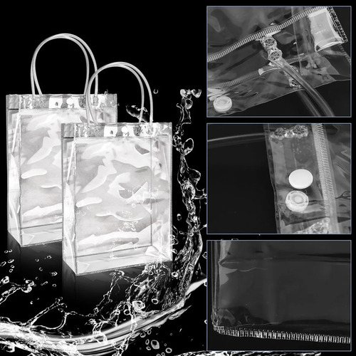 Bolsas Pvc Cristal 40 Unidades Pacote Presentes Resistentes