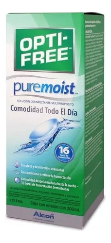 Opti-free Pure Moist Solucion Desinfectante Humectante 300ml