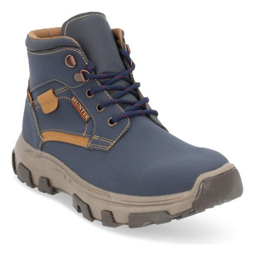 Botas Tacticas 61082pr Corte Gamuza Niños Bicolor