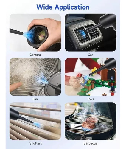 Mini Compresor De Aire Eléctrico Kit Limpieza Limpiar Polvo