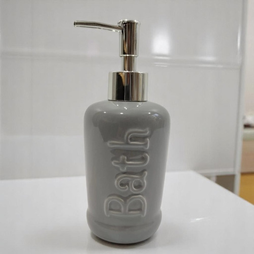Dispenser Baño Jabón Líquido Detergente Cocina Color Gris