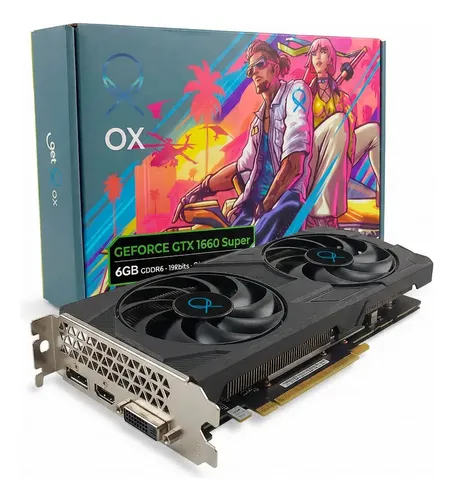 Placa De Vídeo Ox Nvidia Geforce Gtx1660 Super 6gb Ddr6 192b