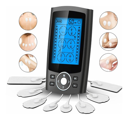 Eletroestimulador Ems Tens Muscular De Pulsos 24 Modos 8 Pad