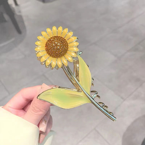 Accesorio De Estilo Coreano Con Forma De Garra De Girasol De
