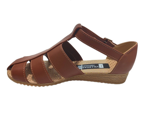 Imagen 6 de 9 de Huarache Tacón Tiras Cómodo Suave Amplio Para Empeine Altos