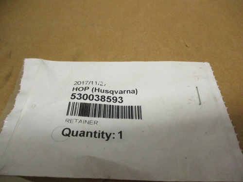 530038593 Husquvarna Bar Adjustment Retainer Clip Bby