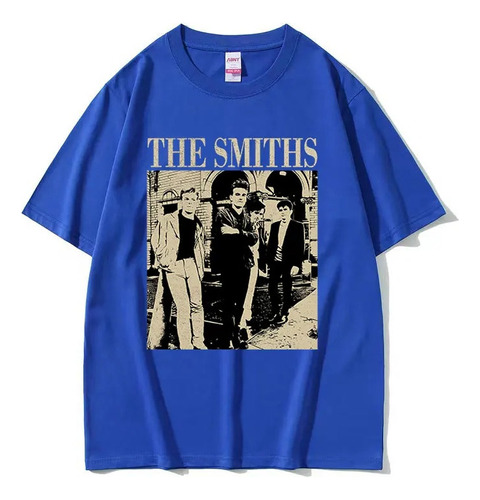 Hjb Camiseta De Algodón De Manga Corta Estampada The Smiths