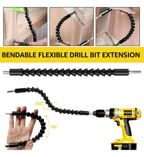 Kit De Extensión De Brocas Flexibles De 30 Piezas, Taladro E