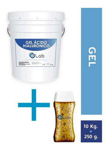 Set Gel Ácido Hialuronico 10 Kg+ Gel Café 250 Gr Biolab