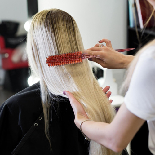 Cepillo De Pelo Redondo Peine Rizado De Pelo Resistente A
