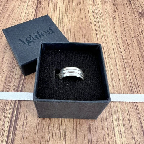 Imagen 7 de 9 de Anillo Medio Dedo Paquete 3 Argolla Lisa Plata .925 Agálea