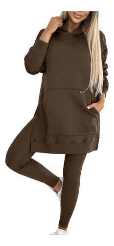 Sudadera Con Capucha Y Leggings K Para Mujer, Casual Y Cómod