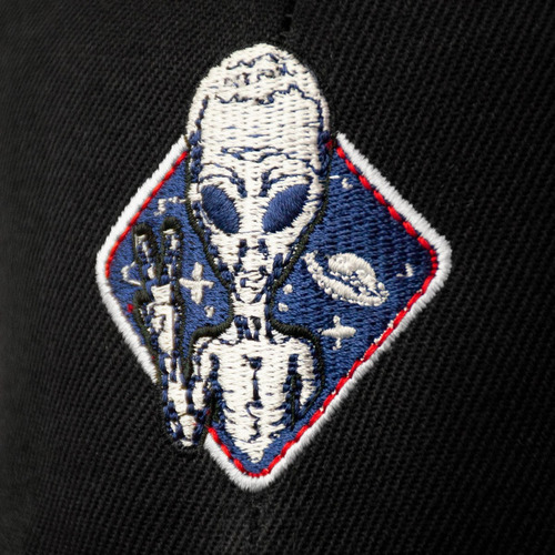 Imagen 2 de 5 de Gorro Jockey Alien Peace Negro Get Out Unlimit