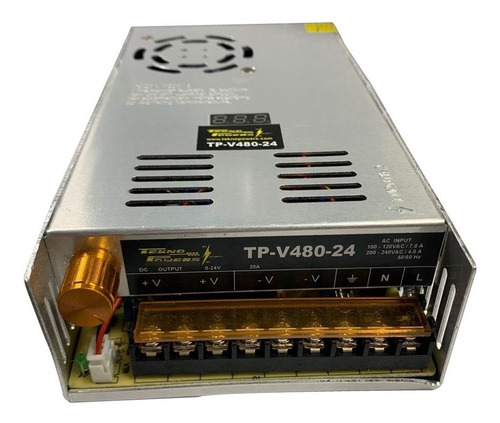 Tp-v480-24 Fuente Variable 480w/20a, 0-24vcd Con Display