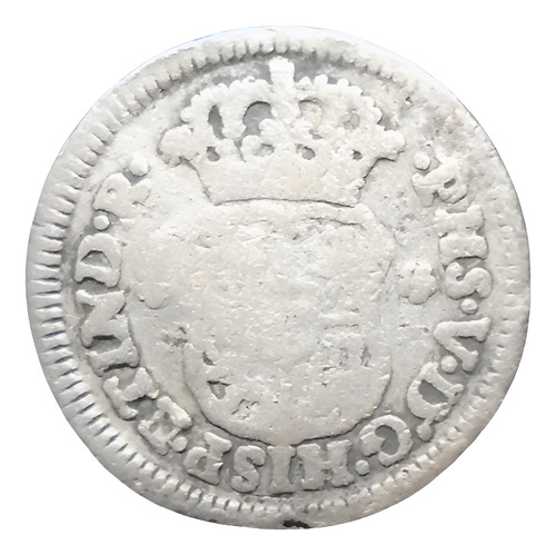 Nvs-moneda Medio Real 1/2 Columnario 1742 Mo. M Plata 0.917 (Usado)