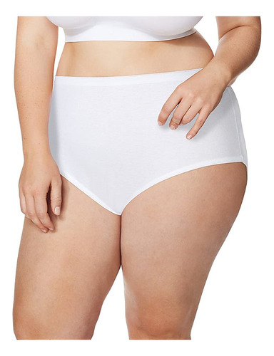 Just My Size Plus 5-pack De Algodón De Alta Breves Mujeres, 