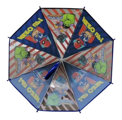 Imagen 3 de 5 de Paraguas Infantil Avengers Marvel Orig Ar1 Sp981 Ellobo